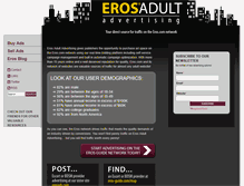 Tablet Screenshot of erosadultadvertising.com